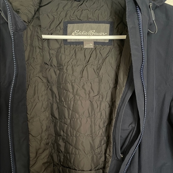 Eddie Bauer Cloud Cap Stretch Insulated Trench Coat - Picture 3 of 7